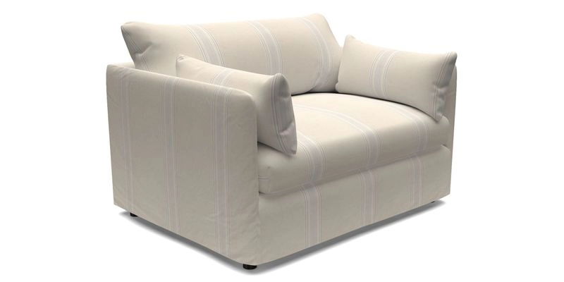 Madehurst Snuggler in Two Tone Plain Biscuit. Loose cover option available