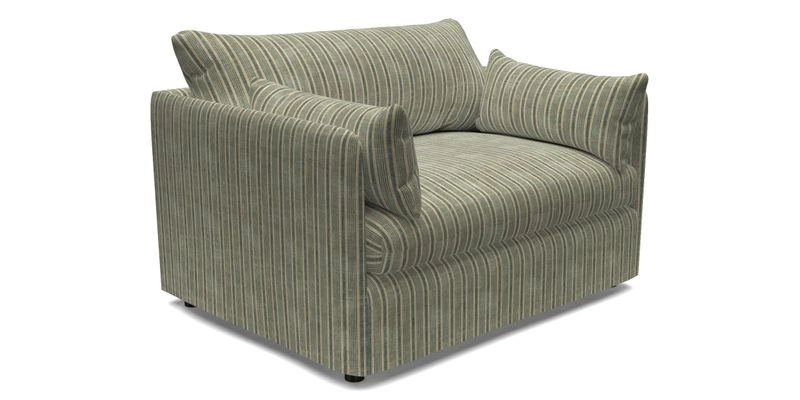 Madehurst Snuggler in Two Tone Plain Biscuit. Loose cover option available