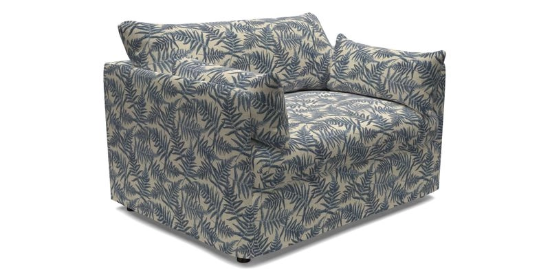 Madehurst Snuggler in Two Tone Plain Biscuit. Loose cover option available