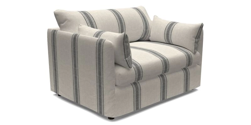 Madehurst Snuggler in Two Tone Plain Biscuit. Loose cover option available