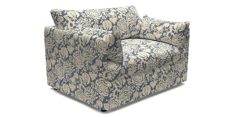 Madehurst Snuggler in Two Tone Plain Biscuit. Loose cover option available