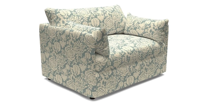 Madehurst Snuggler in Two Tone Plain Biscuit. Loose cover option available