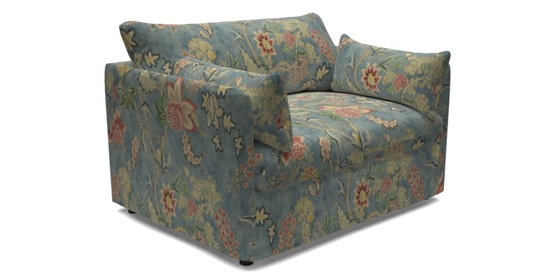 Madehurst Snuggler in Two Tone Plain Biscuit. Loose cover option available