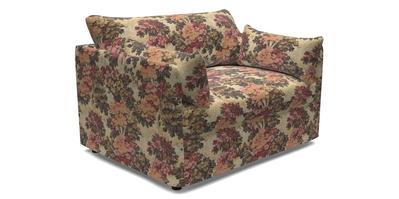 Madehurst Snuggler in Two Tone Plain Biscuit. Loose cover option available