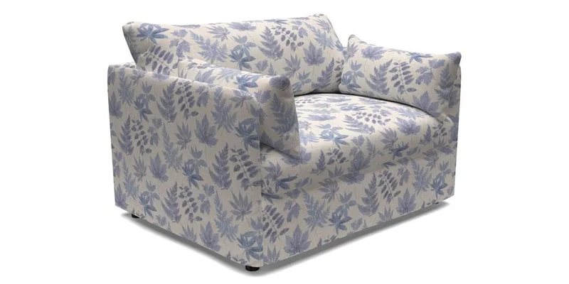 Madehurst Snuggler in Two Tone Plain Biscuit. Loose cover option available