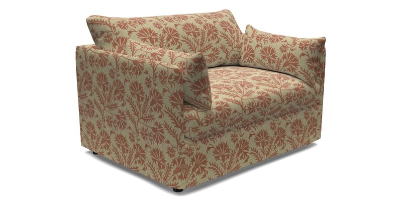 Madehurst Snuggler in Two Tone Plain Biscuit. Loose cover option available