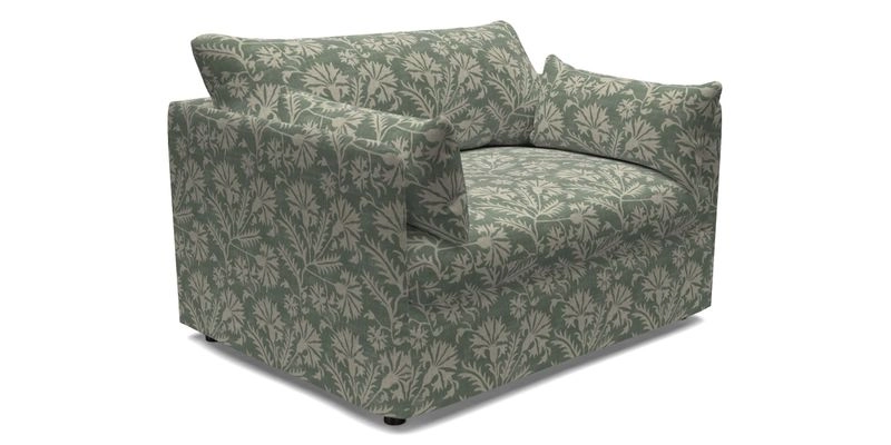 Madehurst Snuggler in Two Tone Plain Biscuit. Loose cover option available