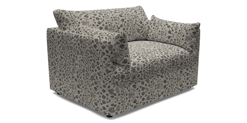 Madehurst Snuggler in Two Tone Plain Biscuit. Loose cover option available