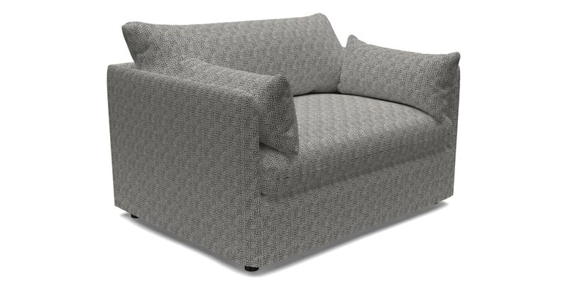Madehurst Snuggler in Two Tone Plain Biscuit. Loose cover option available