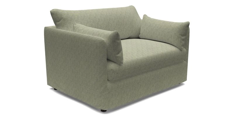 Madehurst Snuggler in Two Tone Plain Biscuit. Loose cover option available