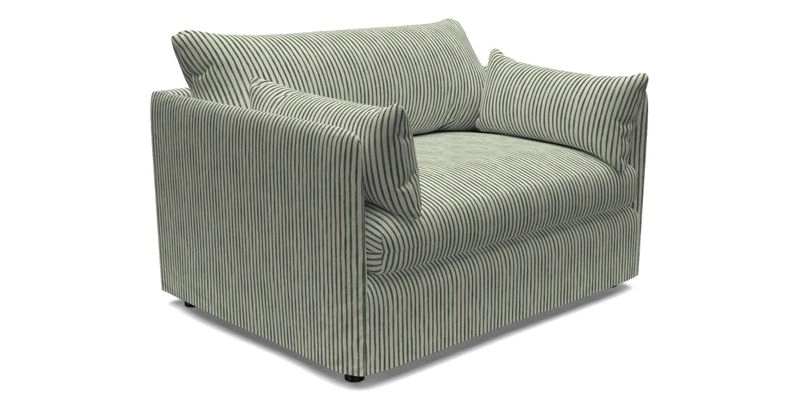 Madehurst Snuggler in Two Tone Plain Biscuit. Loose cover option available
