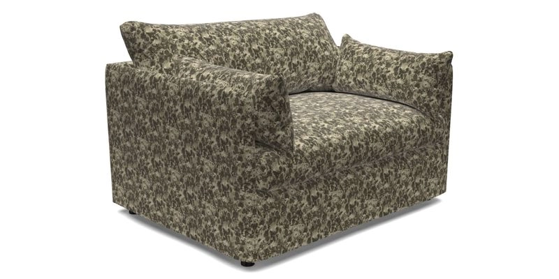 Madehurst Snuggler in Two Tone Plain Biscuit. Loose cover option available