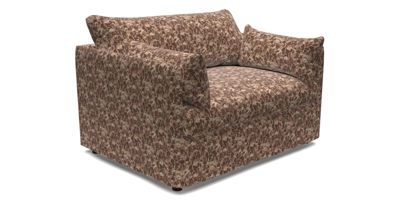 Madehurst Snuggler in Two Tone Plain Biscuit. Loose cover option available