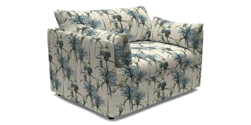 Madehurst Snuggler in Two Tone Plain Biscuit. Loose cover option available