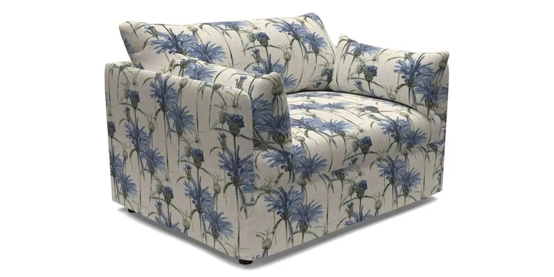 Madehurst Snuggler in Two Tone Plain Biscuit. Loose cover option available