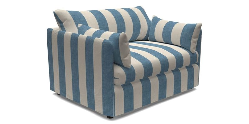 Madehurst Snuggler in Two Tone Plain Biscuit. Loose cover option available