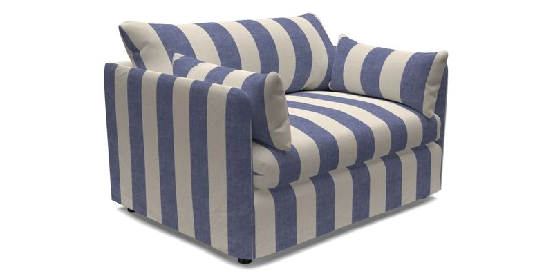 Madehurst Snuggler in Two Tone Plain Biscuit. Loose cover option available