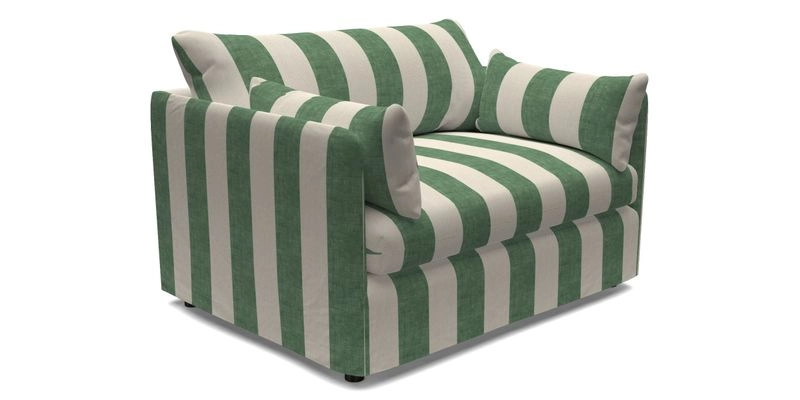 Madehurst Snuggler in Two Tone Plain Biscuit. Loose cover option available