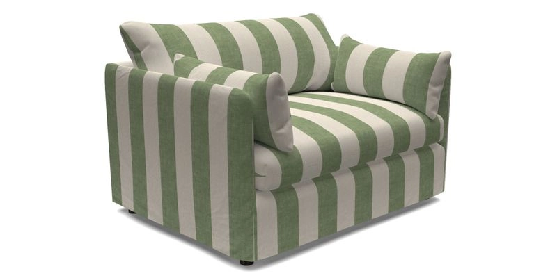 Madehurst Snuggler in Two Tone Plain Biscuit. Loose cover option available