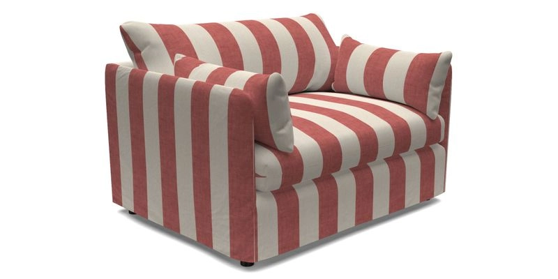 Madehurst Snuggler in Two Tone Plain Biscuit. Loose cover option available