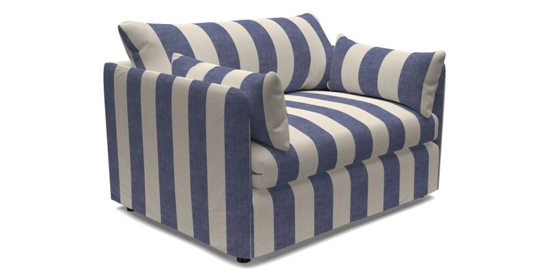 Madehurst Snuggler in Two Tone Plain Biscuit. Loose cover option available