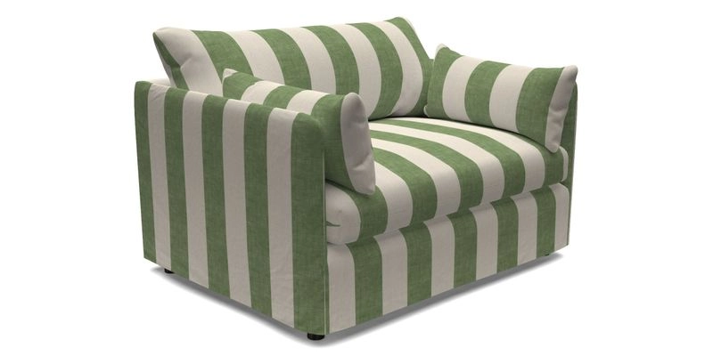 Madehurst Snuggler in Two Tone Plain Biscuit. Loose cover option available