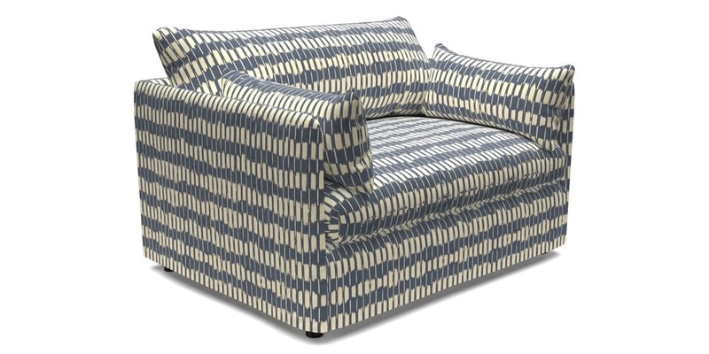Madehurst Snuggler in Two Tone Plain Biscuit. Loose cover option available