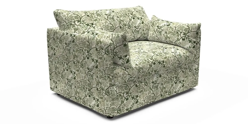 Madehurst Snuggler in Two Tone Plain Biscuit. Loose cover option available