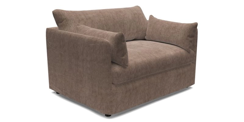 Madehurst Snuggler in Two Tone Plain Biscuit. Loose cover option available