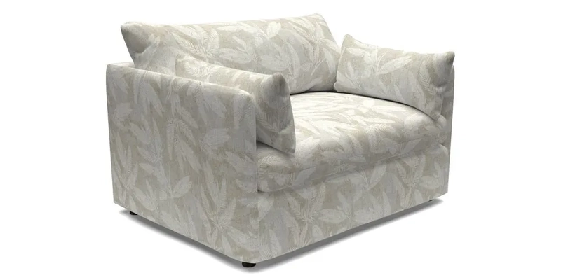 Madehurst Snuggler in Two Tone Plain Biscuit. Loose cover option available