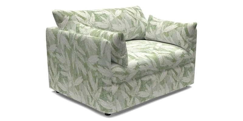 Madehurst Snuggler in Two Tone Plain Biscuit. Loose cover option available