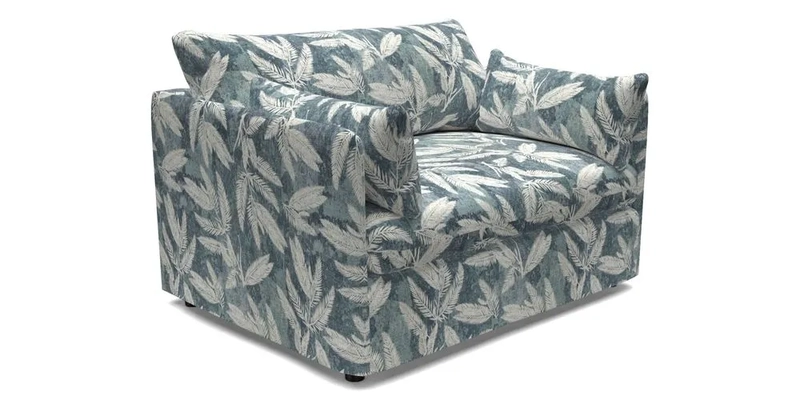 Madehurst Snuggler in Two Tone Plain Biscuit. Loose cover option available