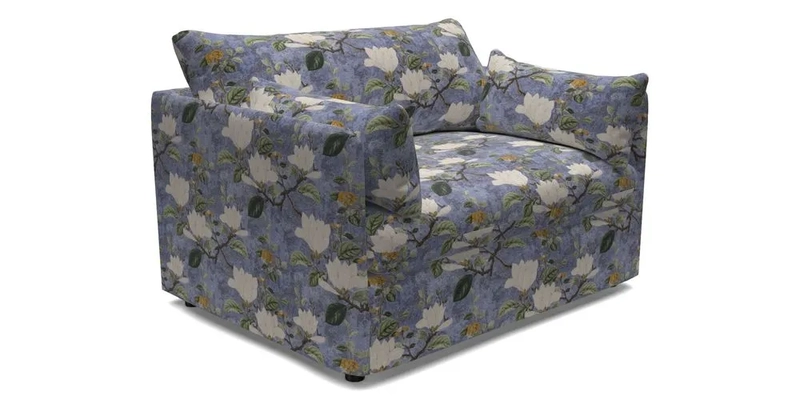 Madehurst Snuggler in Two Tone Plain Biscuit. Loose cover option available