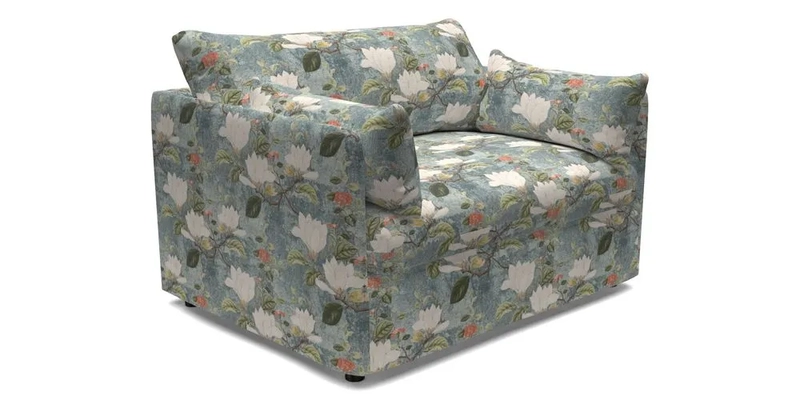 Madehurst Snuggler in Two Tone Plain Biscuit. Loose cover option available