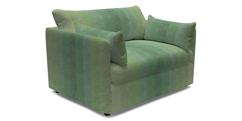 Madehurst Snuggler in Two Tone Plain Biscuit. Loose cover option available