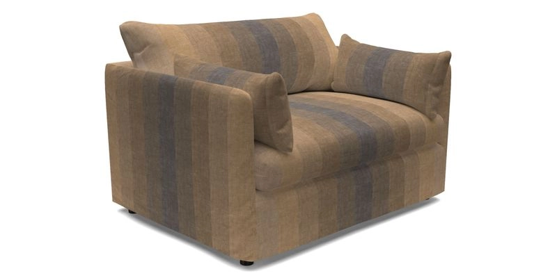 Madehurst Snuggler in Two Tone Plain Biscuit. Loose cover option available