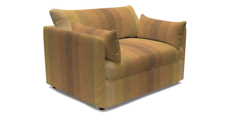 Madehurst Snuggler in Two Tone Plain Biscuit. Loose cover option available
