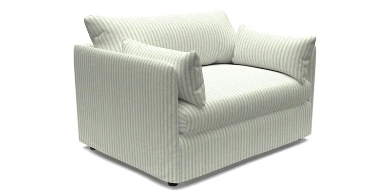 Madehurst Snuggler in Two Tone Plain Biscuit. Loose cover option available