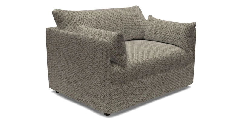 Madehurst Snuggler in Two Tone Plain Biscuit. Loose cover option available