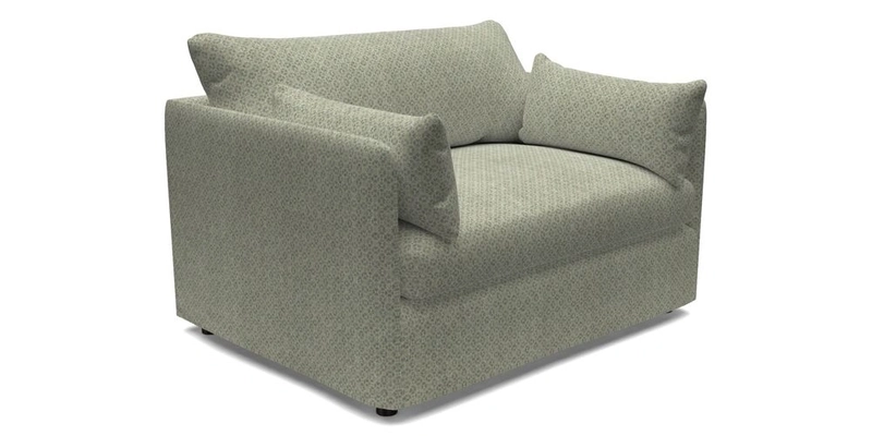 Madehurst Snuggler in Two Tone Plain Biscuit. Loose cover option available