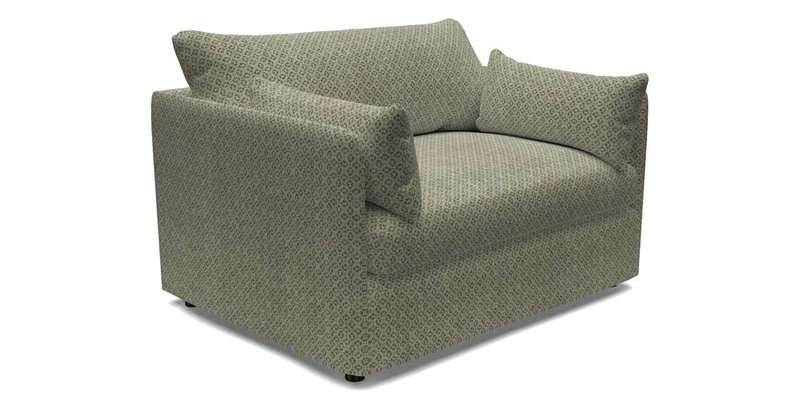 Madehurst Snuggler in Two Tone Plain Biscuit. Loose cover option available