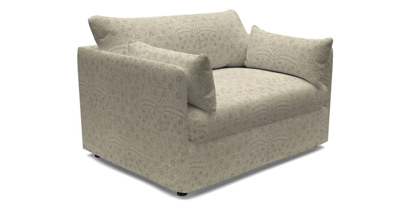 Madehurst Snuggler in Two Tone Plain Biscuit. Loose cover option available