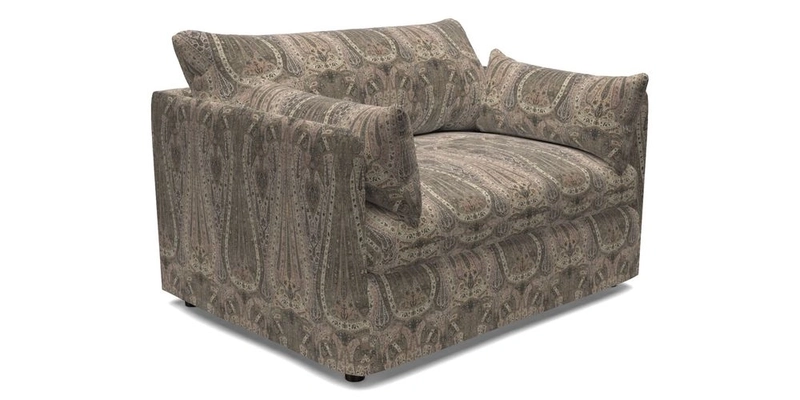 Madehurst Snuggler in Two Tone Plain Biscuit. Loose cover option available