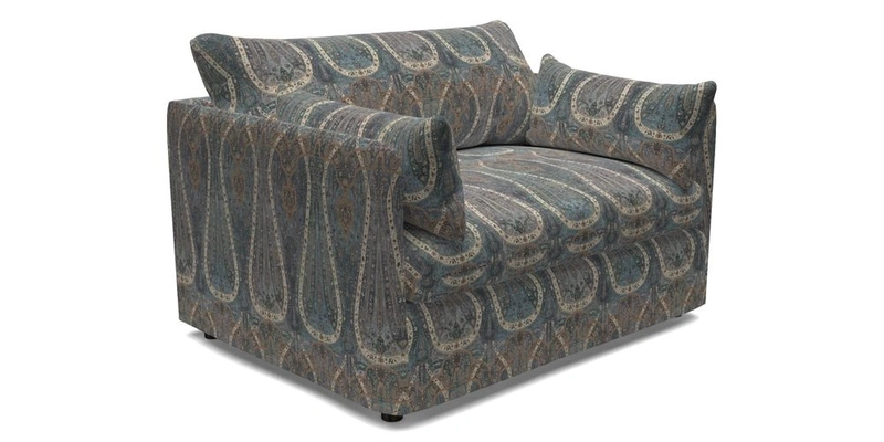 Madehurst Snuggler in Two Tone Plain Biscuit. Loose cover option available