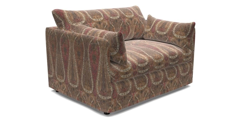 Madehurst Snuggler in Two Tone Plain Biscuit. Loose cover option available