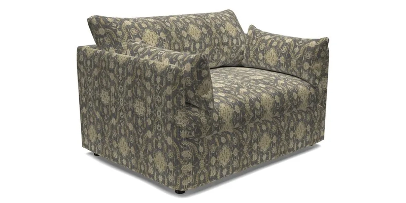 Madehurst Snuggler in Two Tone Plain Biscuit. Loose cover option available