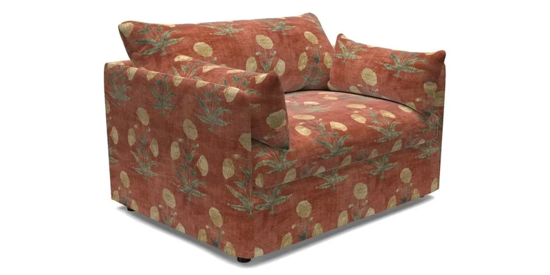 Madehurst Snuggler in Two Tone Plain Biscuit. Loose cover option available