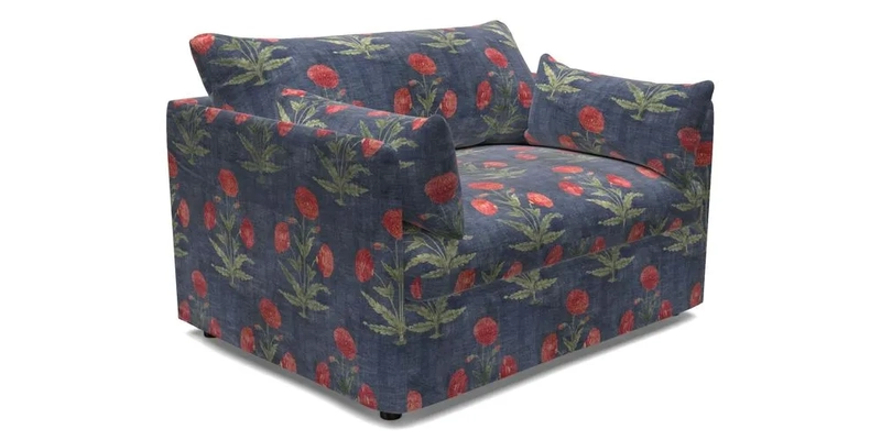 Madehurst Snuggler in Two Tone Plain Biscuit. Loose cover option available