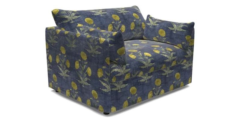 Madehurst Snuggler in Two Tone Plain Biscuit. Loose cover option available