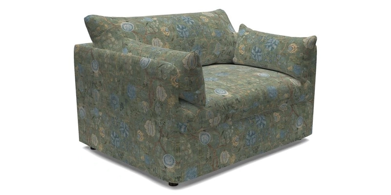 Madehurst Snuggler in Two Tone Plain Biscuit. Loose cover option available